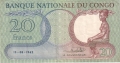 Congo Democratic Republic 20 Francs, 15. 4.1962